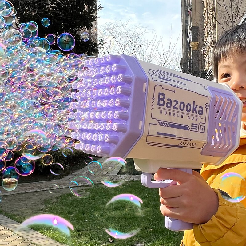 Bubble Gun Rocket 69 Holes Soap Bubbles Machine Gun - Image 3