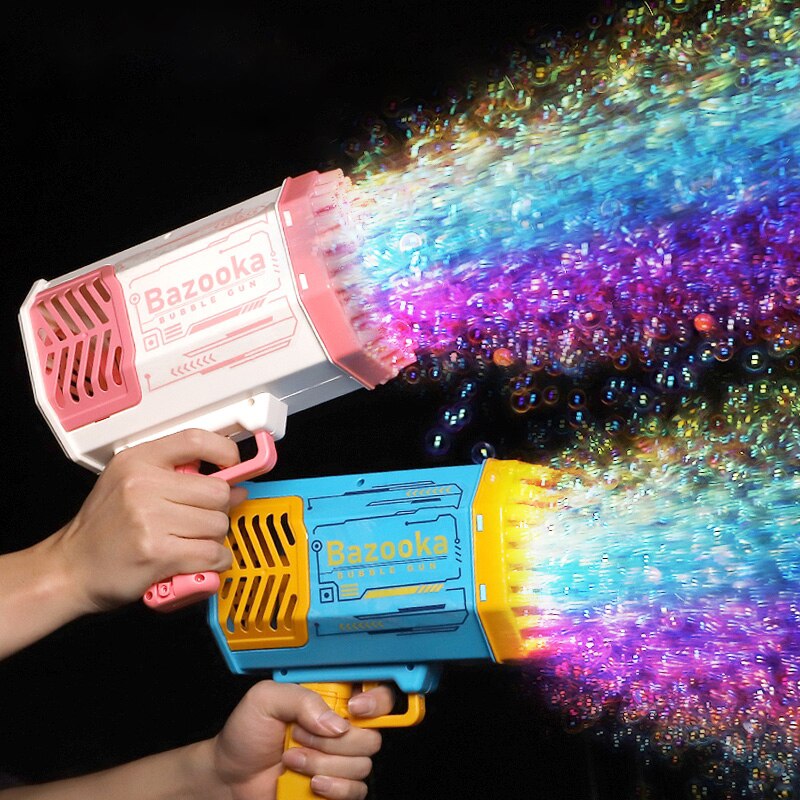 Bubble Gun Rocket 69 Holes Soap Bubbles Machine Gun - Image 4