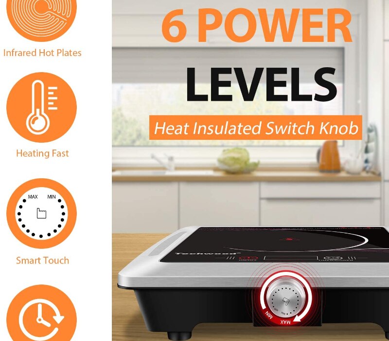 Hot Plate Stove Single Burner Countertop Infrared Ceramic Cooktop