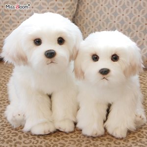 Maltese Stuffed Dog Dolls Plush Toy