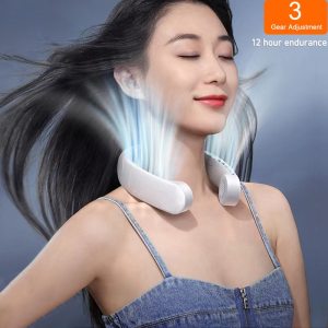 New Mini Neck Fan Portable Bladeless Hanging Neck 1200mAh