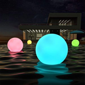 Solar Floating Ball Light Swimming Pool Light Waterproof Lawn Ballon Lamp