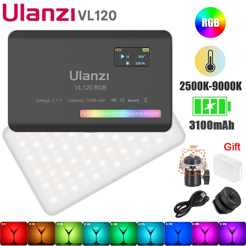 120 RGB LED Video Light Camera